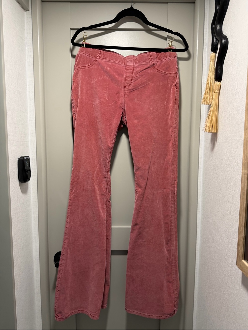 We The Free Dusty Rose Corduroy Wide Leg Jeans